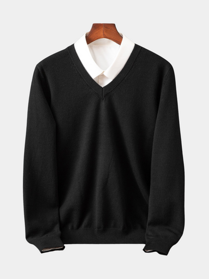 Men's V-Neck Jumper | Long Sleeve