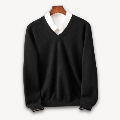 Men's V-Neck Jumper | Long Sleeve
