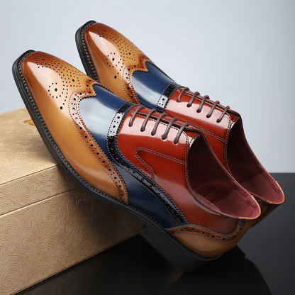 Men's Wingtip Brogue Oxford Shoes | Lace-Up