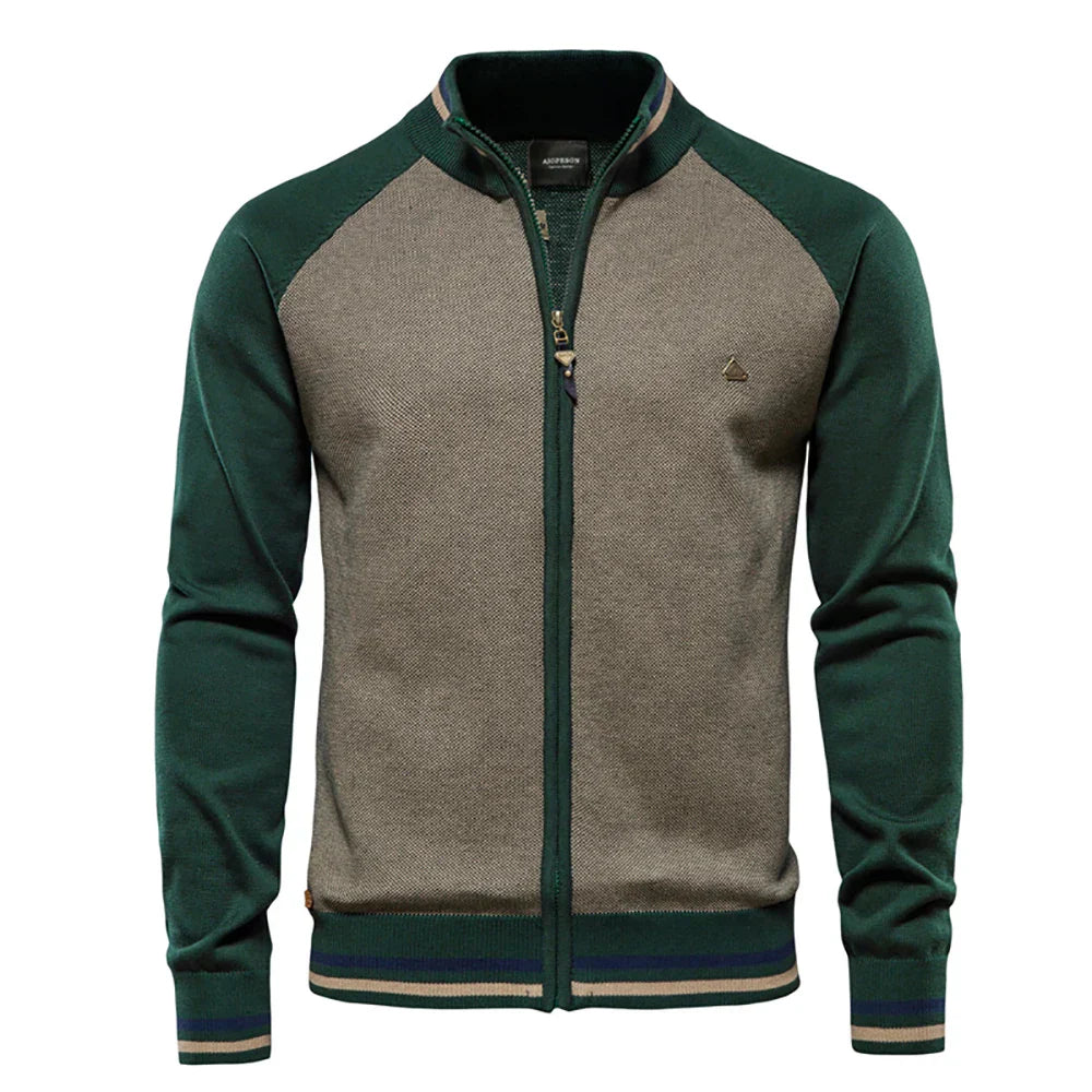Men's Zip-Up Cardigan | Classic Fit
