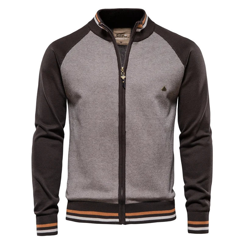 Men's Zip-Up Cardigan | Classic Fit