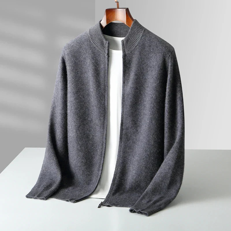 Men's Zip-Up Cardigan | Regular Fit