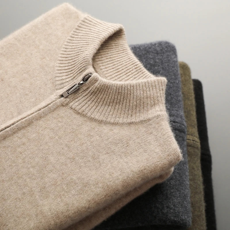 Men's Zip-Up Cardigan | Regular Fit