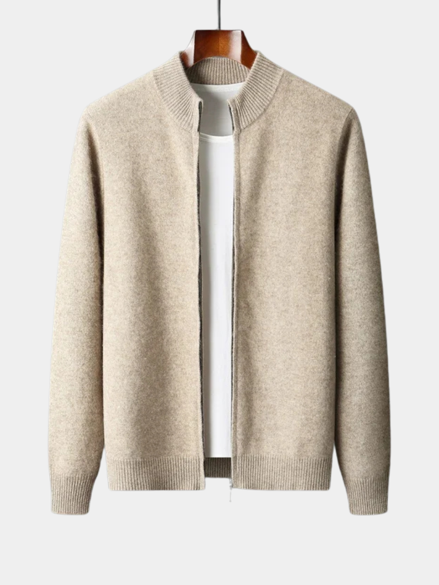 Men's Zip-Up Cardigan | Regular Fit