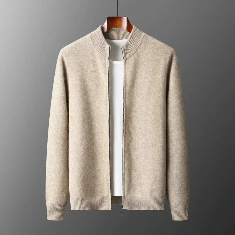Men's Zip-Up Cardigan | Regular Fit