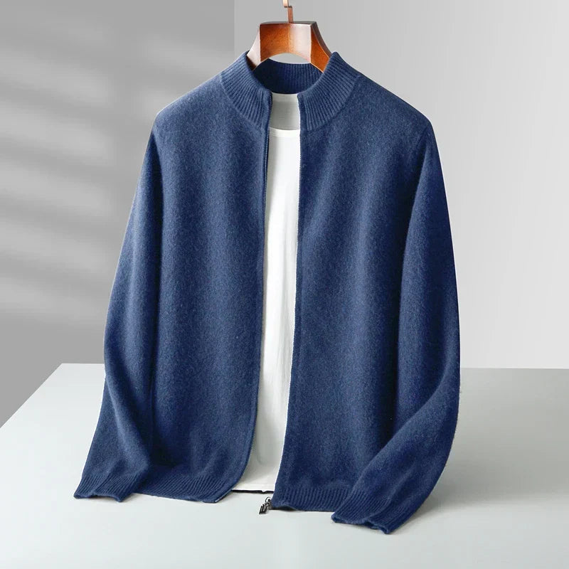 Men's Zip-Up Cardigan | Regular Fit