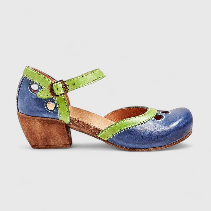 Isolde | Ankle Strap Block Heels