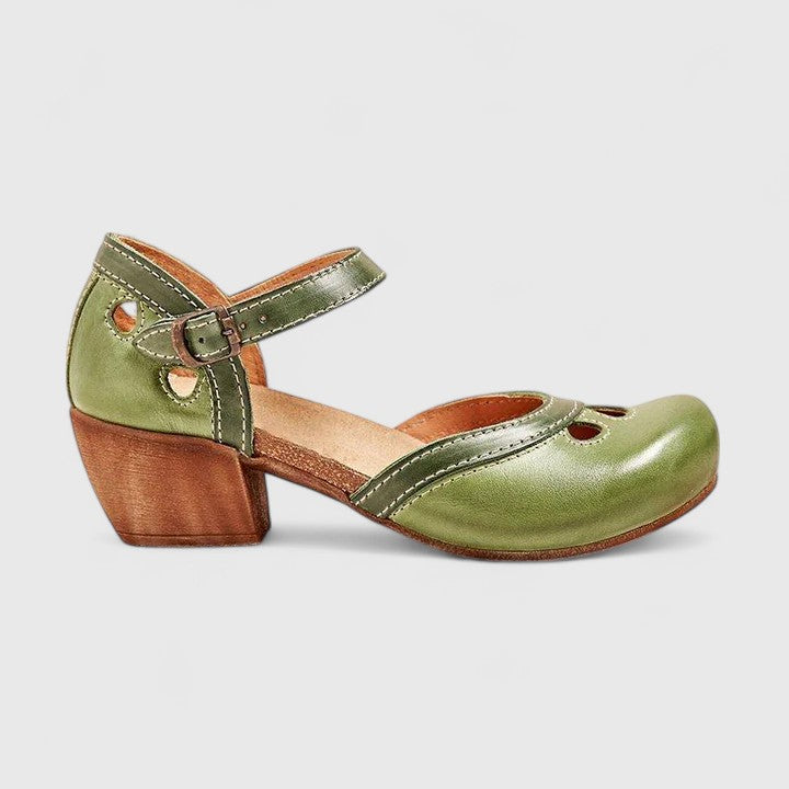 Isolde | Ankle Strap Block Heels