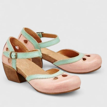 Isolde | Ankle Strap Block Heels