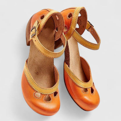 Isolde | Ankle Strap Block Heels