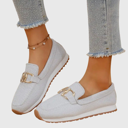 Women's Buckle Slip-On Loafers | Platform