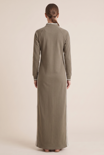 Women's Collared Button-Down Dress | Maxi