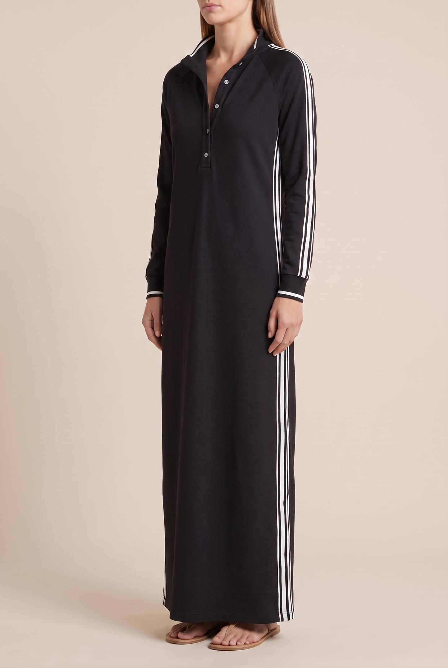Women's Collared Button-Down Dress | Maxi