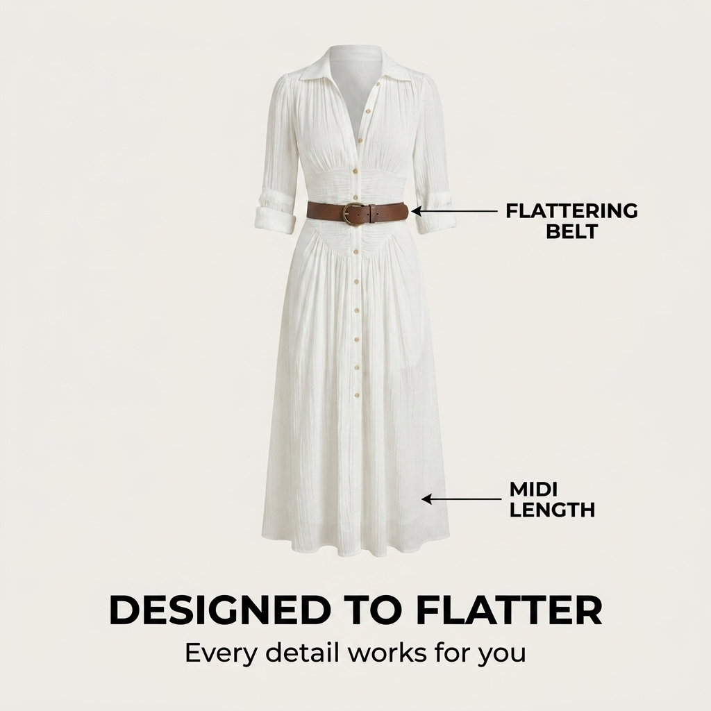Tabitha | Maxi Collared Button-Front Dress