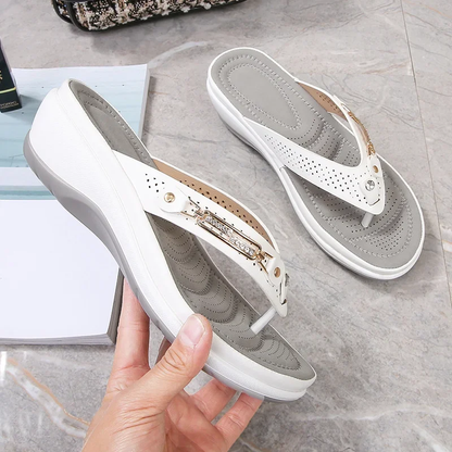 Flora | Cushioned Wedge Sandals