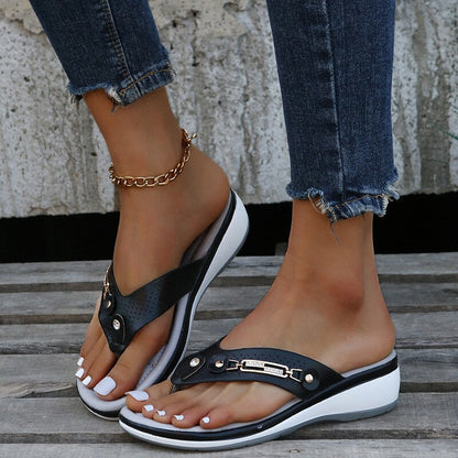 Flora | Cushioned Wedge Sandals