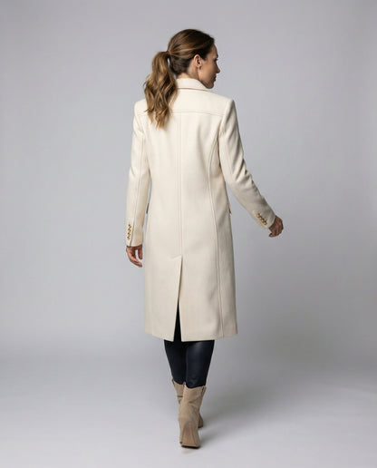 Nora | Longline Double-Breasted Tailored Coat