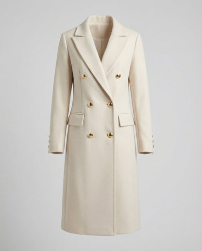 Nora | Longline Double-Breasted Tailored Coat