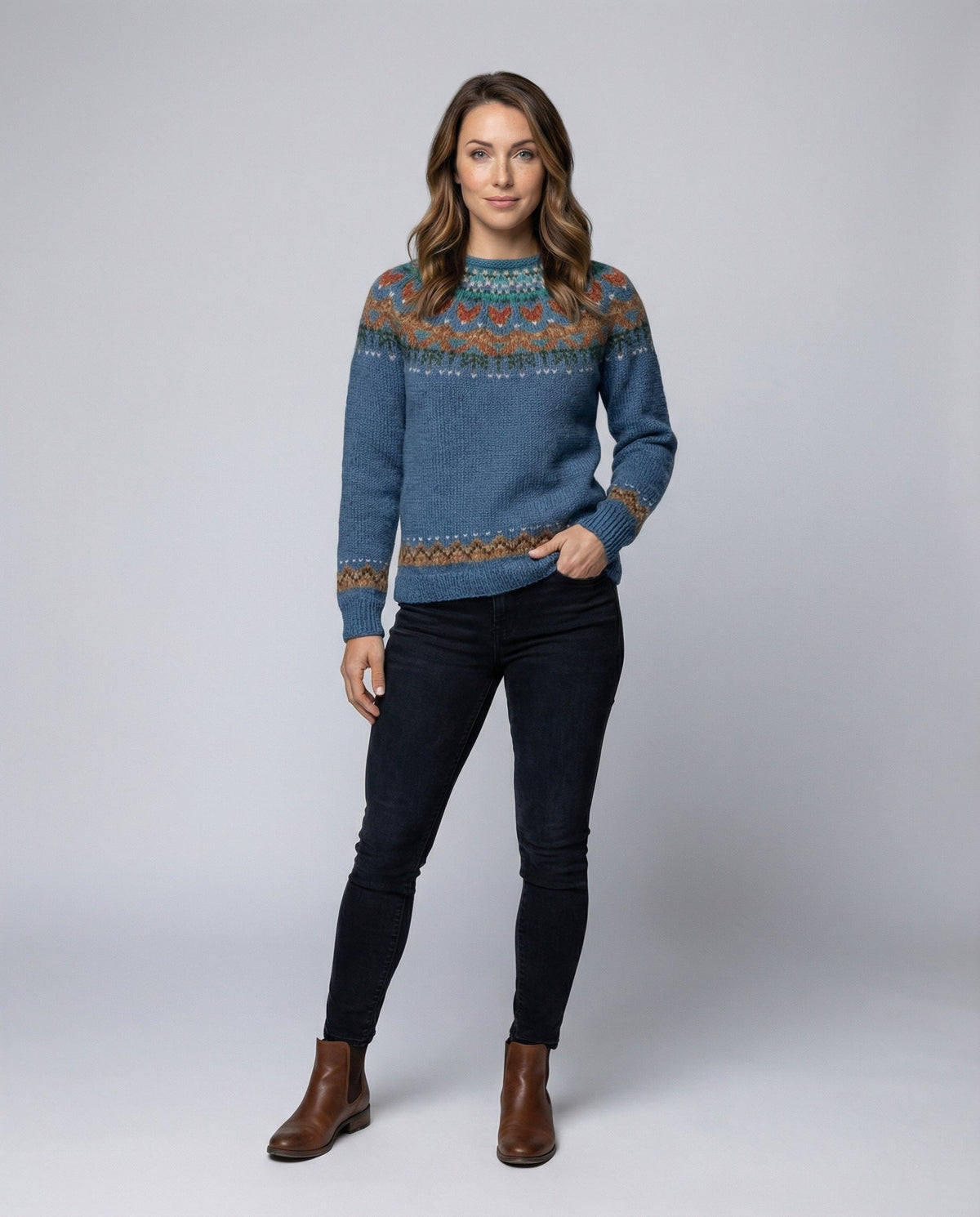 Ivy | Long Sleeve Fair Isle Jumper