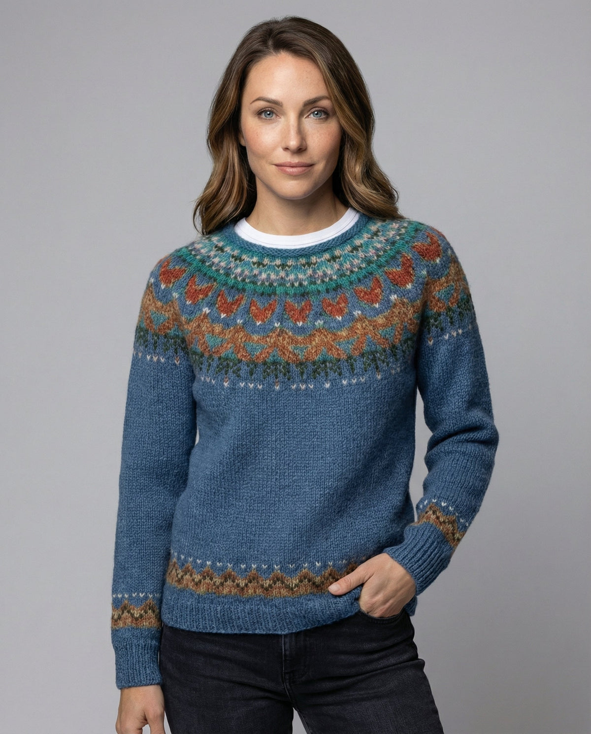 Ivy | Long Sleeve Fair Isle Jumper