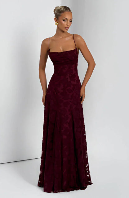 Edith | Maxi Floral Cowl Neck Dress