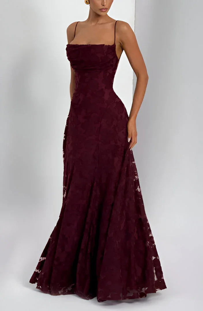 Edith | Maxi Floral Cowl Neck Dress