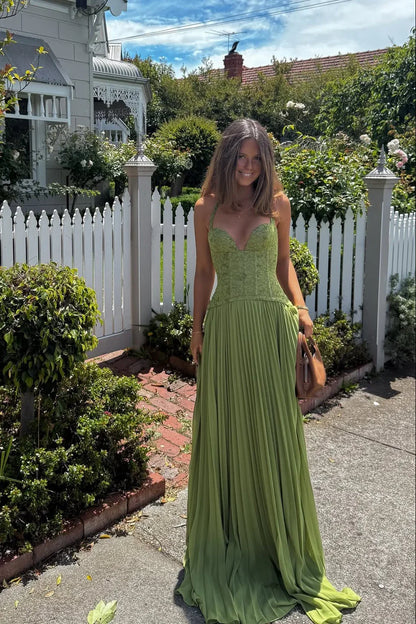 Imogen | Maxi Halterneck Corset Dress