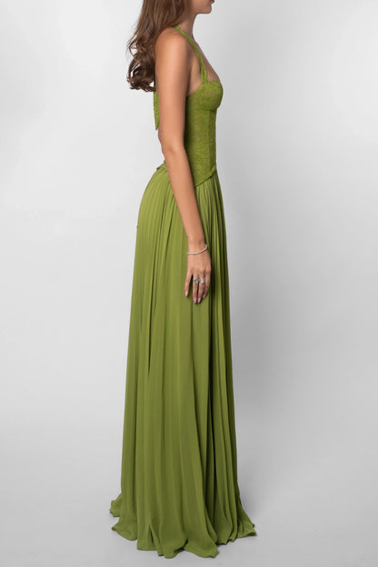 Imogen | Maxi Halterneck Corset Dress