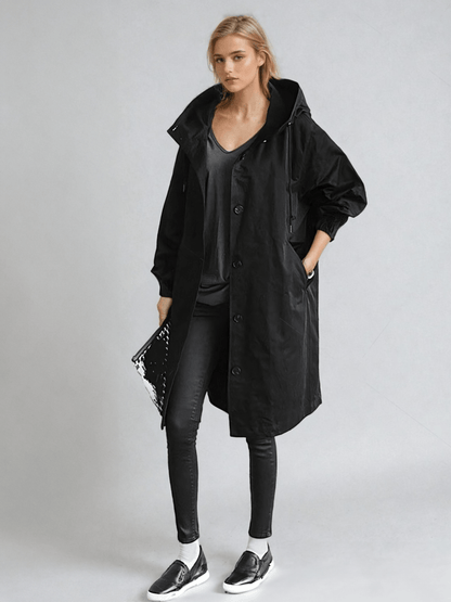 Mabel | Longline Hooded Relaxed Coat