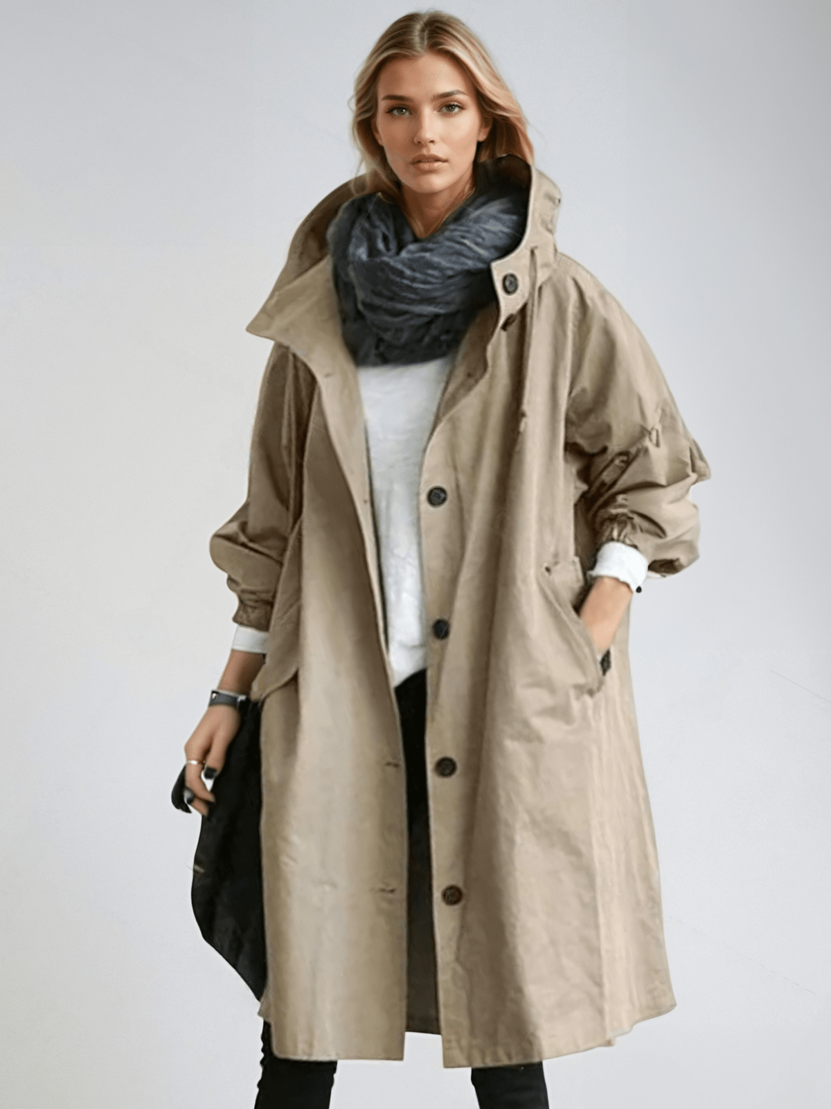 Mabel | Longline Hooded Relaxed Coat