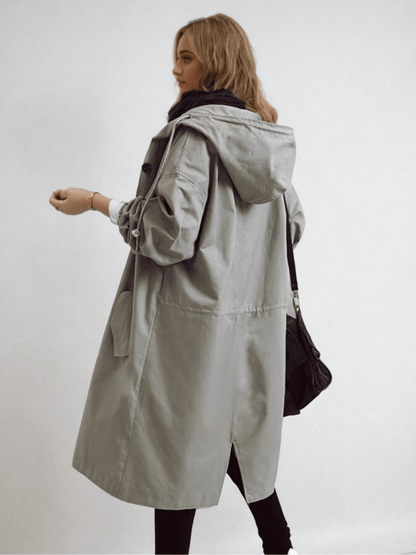 Mabel | Longline Hooded Relaxed Coat