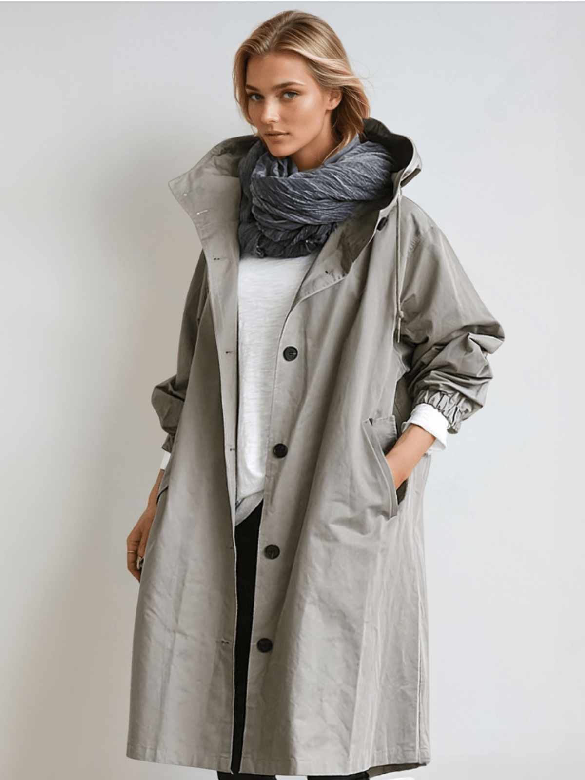 Mabel | Longline Hooded Relaxed Coat