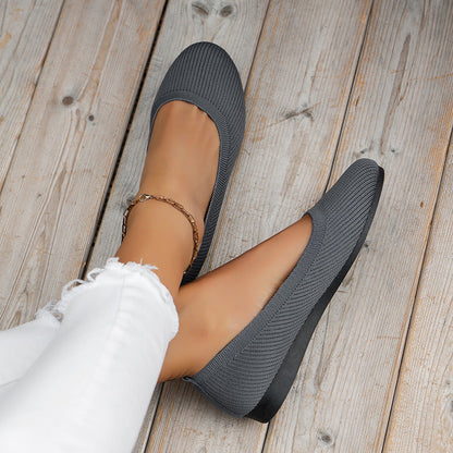 Clara | Slip On Round-Toe Flats