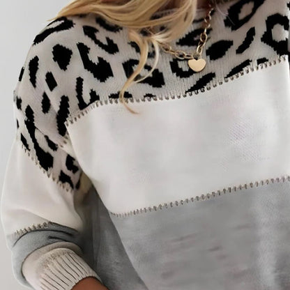 Women's Leopard Jumper | Crew Neck