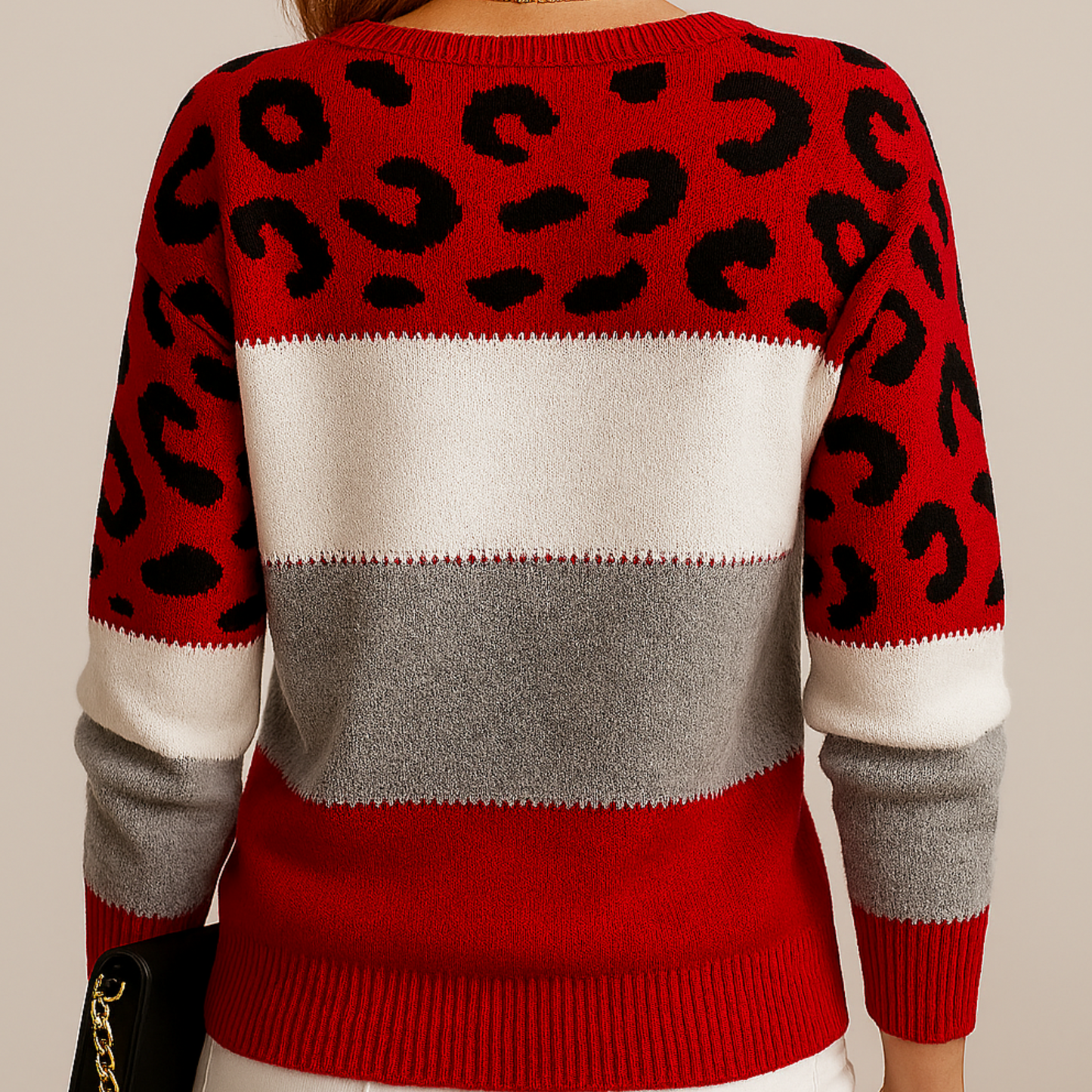 Women's Leopard Jumper | Crew Neck