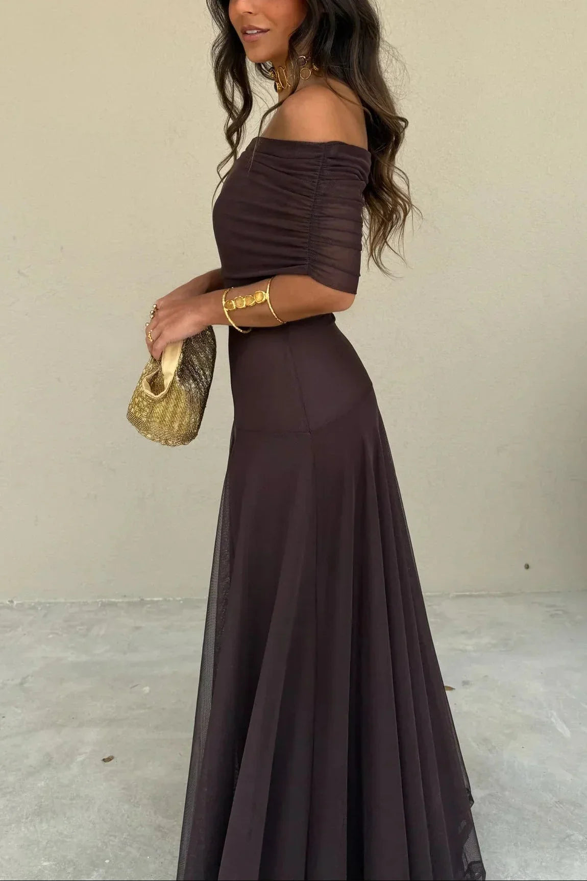 Blythe | Maxi One-Shoulder Ruched Dress