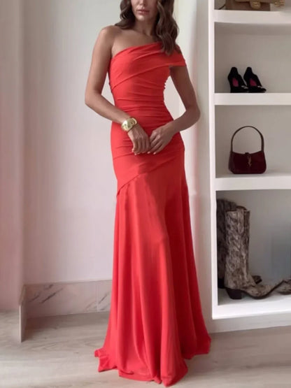 Matilda | Midi One-Shoulder Ruched Dress