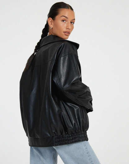 Cora | Oversized Zip Up Jacket