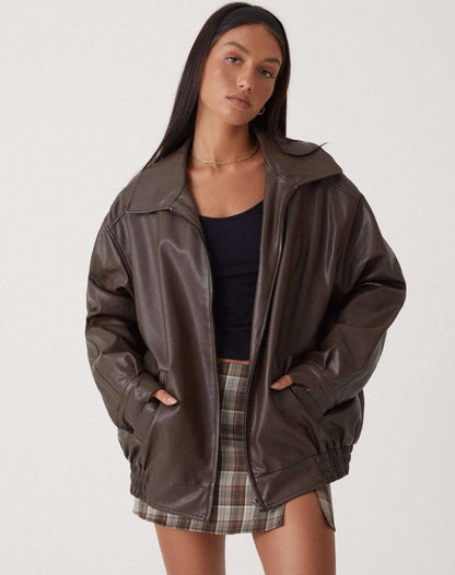 Cora | Oversized Zip Up Jacket
