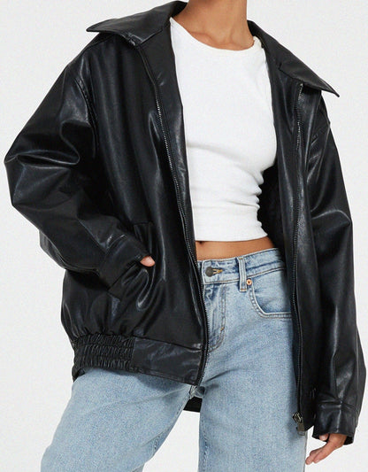 Cora | Oversized Zip Up Jacket