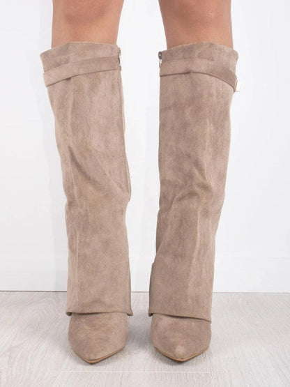 Nora | Pointed Fold-Over Boots