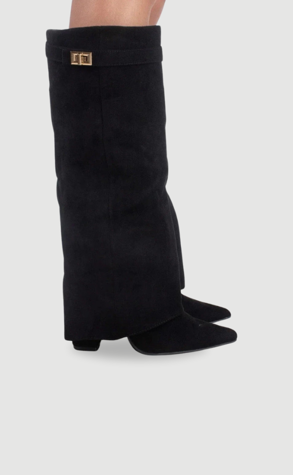 Nora | Pointed Fold-Over Boots