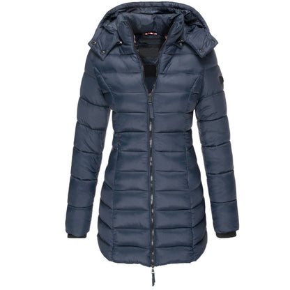 Women's Quilted Hooded Jacket | Longline