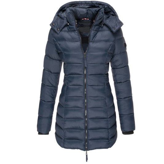 Women's Quilted Hooded Jacket | Longline