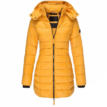 Women's Quilted Hooded Jacket | Longline