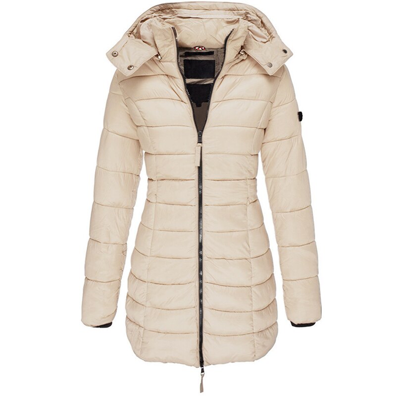 Women's Quilted Hooded Jacket | Longline