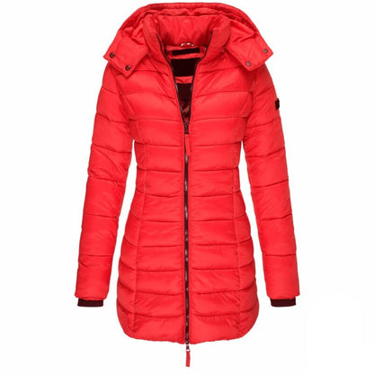 Women's Quilted Hooded Jacket | Longline