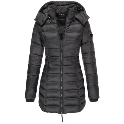 Women's Quilted Hooded Jacket | Longline