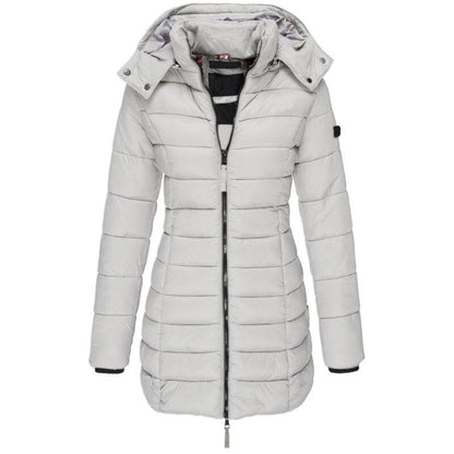 Women's Quilted Hooded Jacket | Longline