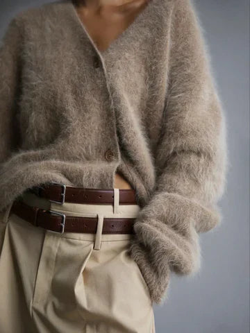 Etta | V-Neck Relaxed Button Up Cardigan